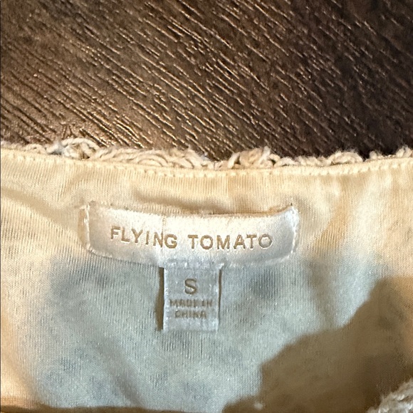 Flying Tomato Cream Crochet Blouse - Picture 2 of 3